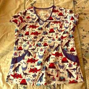 Dino scrub top
